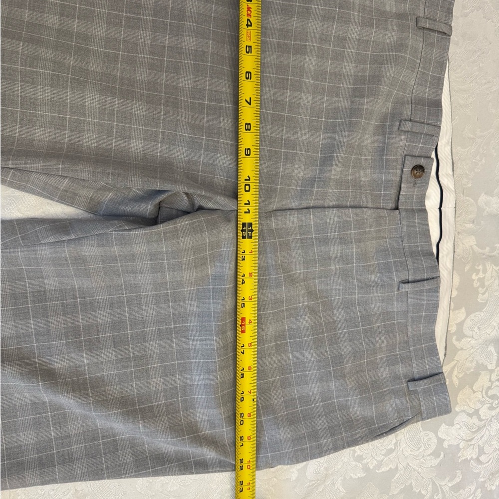 Lauren Ralph Lauren Black label Men’s 40x28 Gray Plaid Dress Pants‎ Flat Front - Picture 6 of 12